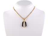 43859 - SOLD - Turi Gold Platinum Diamond Black Onyx Pendant