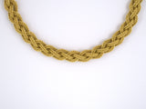 43873 - Gold Twisted Wire Mesh Necklace