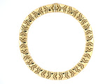 43895 - Gold Wide Parenthesis Necklace