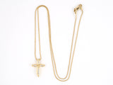 43914 - SOLD - Goodman Gold Diamond Cross Pendant Necklace