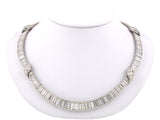 43936 - Circa 1950 Platinum Diamond Choker Necklace