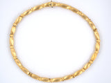 43961 - SOLD - Gold Tubular Link Necklace