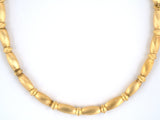 43961 - SOLD - Gold Tubular Link Necklace