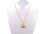 43983 - Victorian Circa 1880 Gold Diamond Pendant Necklace