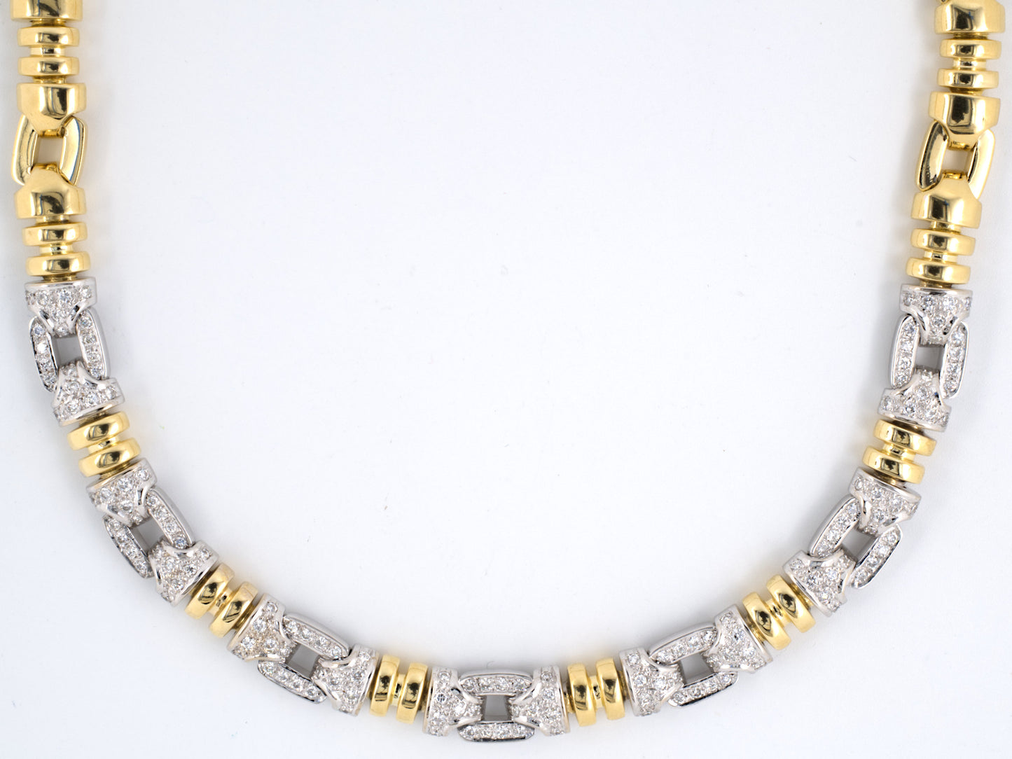45014 - Circa 1980 Tiffany Gold Diamond Necklace