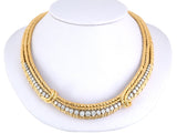 45032 - Circa 1960 Gubelin Gold Platinum Diamond  Necklace