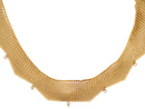 45035 - Circa 1981 Tiffany Peretti Gold Mesh Ribbon Necklace