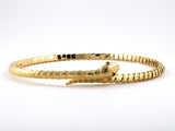 45046 - Circa 1960 Webb Gold Ruby Snake Choker Necklace