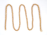 45058 - Gold Twisted Rope Link Necklace