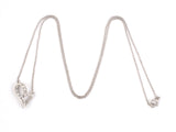 45084 - Platinum Diamond Heart Pendant Necklace