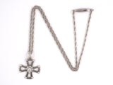 45108 - Buccellati Gold Diamond Maltese Cross Pendant Necklace