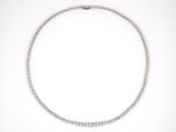 45132 - SOLD - Gold Diamond Graduated Riviere Necklace