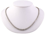 45132 - SOLD - Gold Diamond Graduated Riviere Necklace