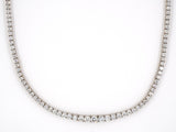 45132 - SOLD - Gold Diamond Graduated Riviere Necklace