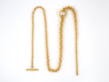 45153 - SOLD - Hermes Crescendo Gold Tapered French Necklace