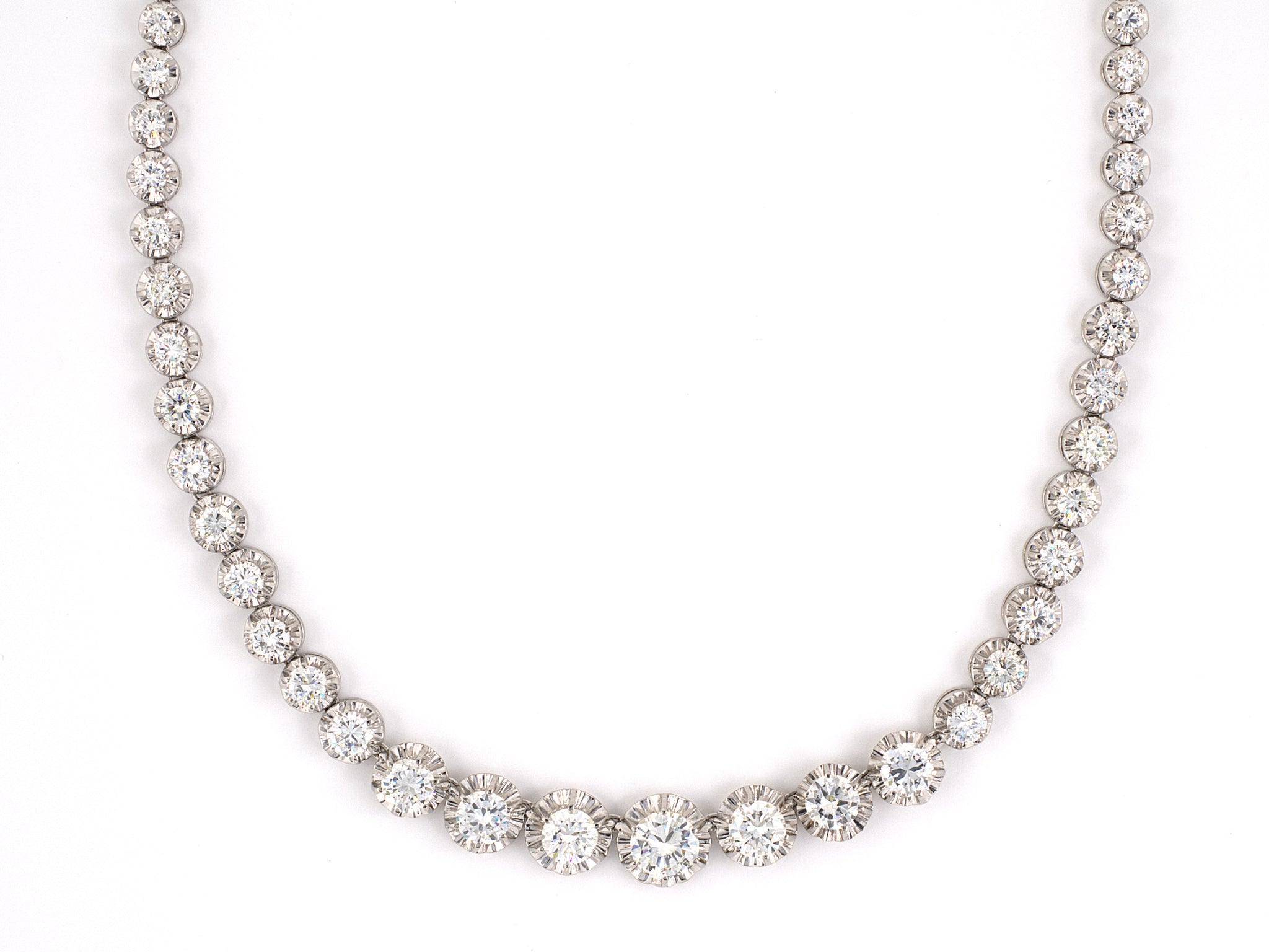 Tiffany & Co. Mini Circlet Diamond Necklace 15 3/4