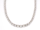 45171 - Circa 1950 Platinum Diamond Necklace