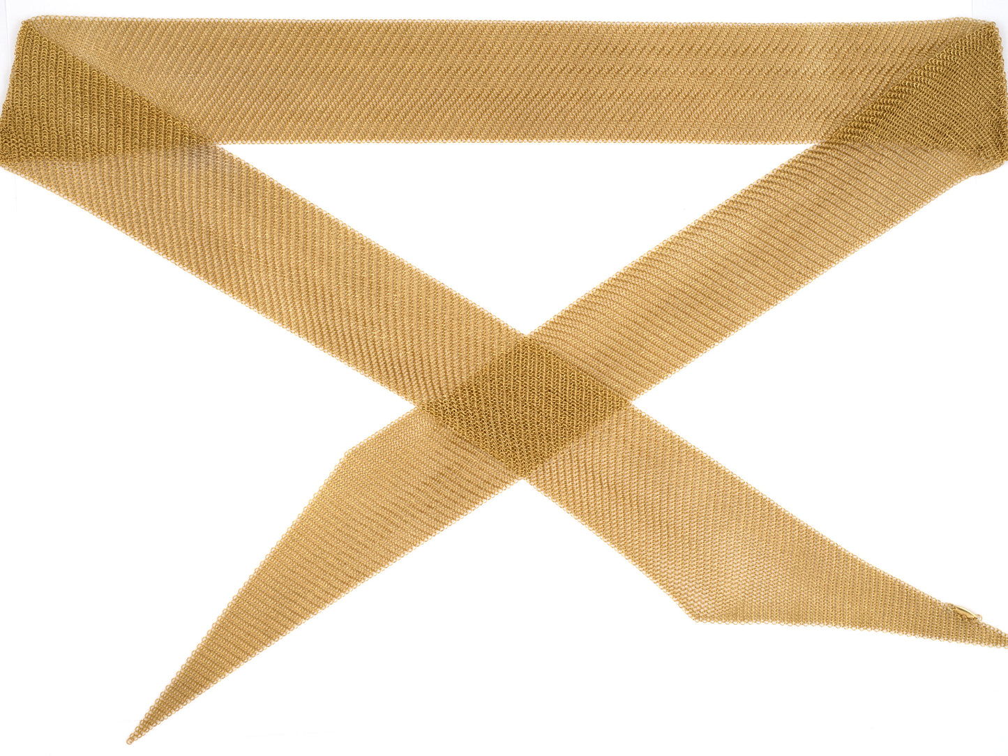 45211 - Tiffany Peretti Gold Mesh Scarf Necklace