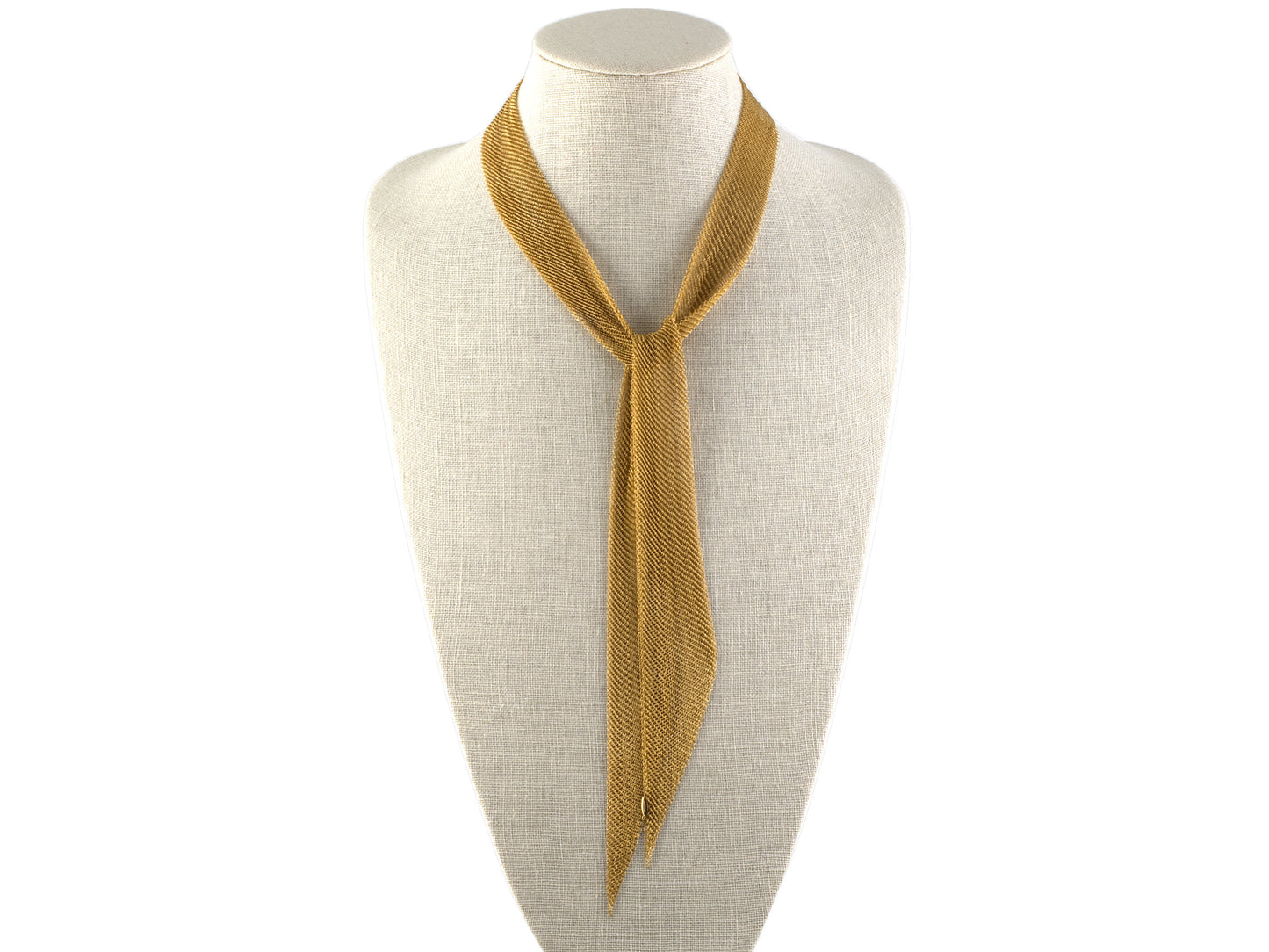 45211 - Tiffany Peretti Gold Mesh Scarf Necklace