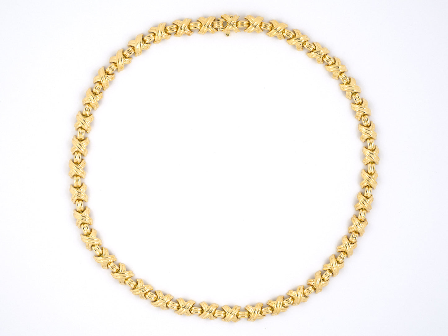 45220 - Tiffany X Gold Signature Necklace