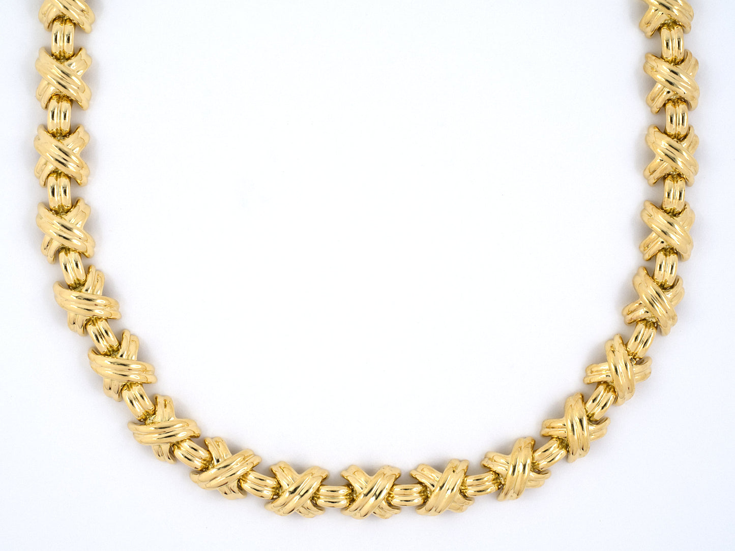 45220 - Tiffany X Gold Signature Necklace