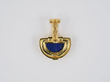 45226 - Gold Diamond Lapis Pearl Enhancer Pendant