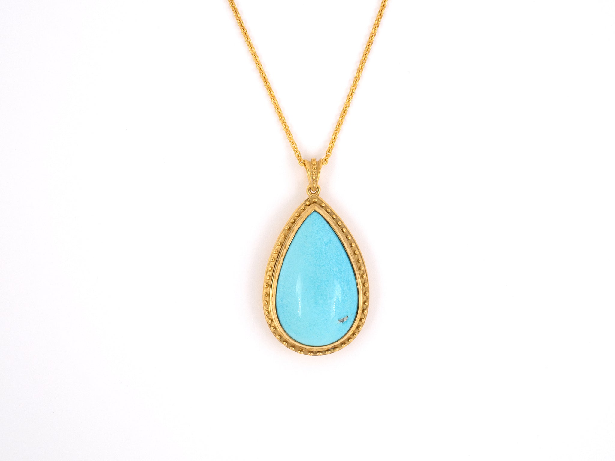 Large Turquoise Cushion Necklace | Handmade Jewelry | Anna Beck Jewelry –  Anna Beck Designs, Inc