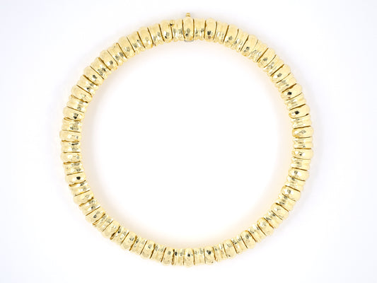 45254 - Dunay Gold Faceted Choker Necklace