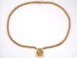 45278 - Cartier Gold Coin Diamond Pendant