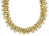 45298 - Hammerman Bros Gold Diamond Rope Border Necklace