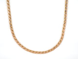 45315 - Gold Spiral Wire With Polished Plate Link Chain