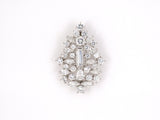 45326 - SOLD - Oscar Heyman Platinum Diamond Riviere Detachable Pear Shape Pendant Necklace