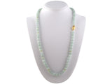 45330 - SOLD - Gold GIA JADEITE BEAD NECKLACE