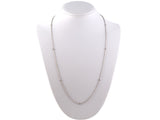 45353 - Gold Diamond Bezel Set Diamond By The Yard Cable Chain Necklace