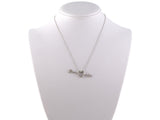 45354 - Gold Diamond Heart And Arrow Pendant Necklace