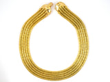 45358 - SOLD - Lalaounis Greece Gold 5 Strand "Helen Of Troy" Necklace