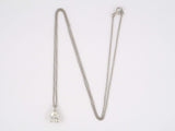 45373 - SOLD - Platinum Pear Shape Diamond Solitaire Pendant Necklace