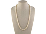 45392 - SOLD - Mikimoto Design Clasp Gold Pearl Necklace