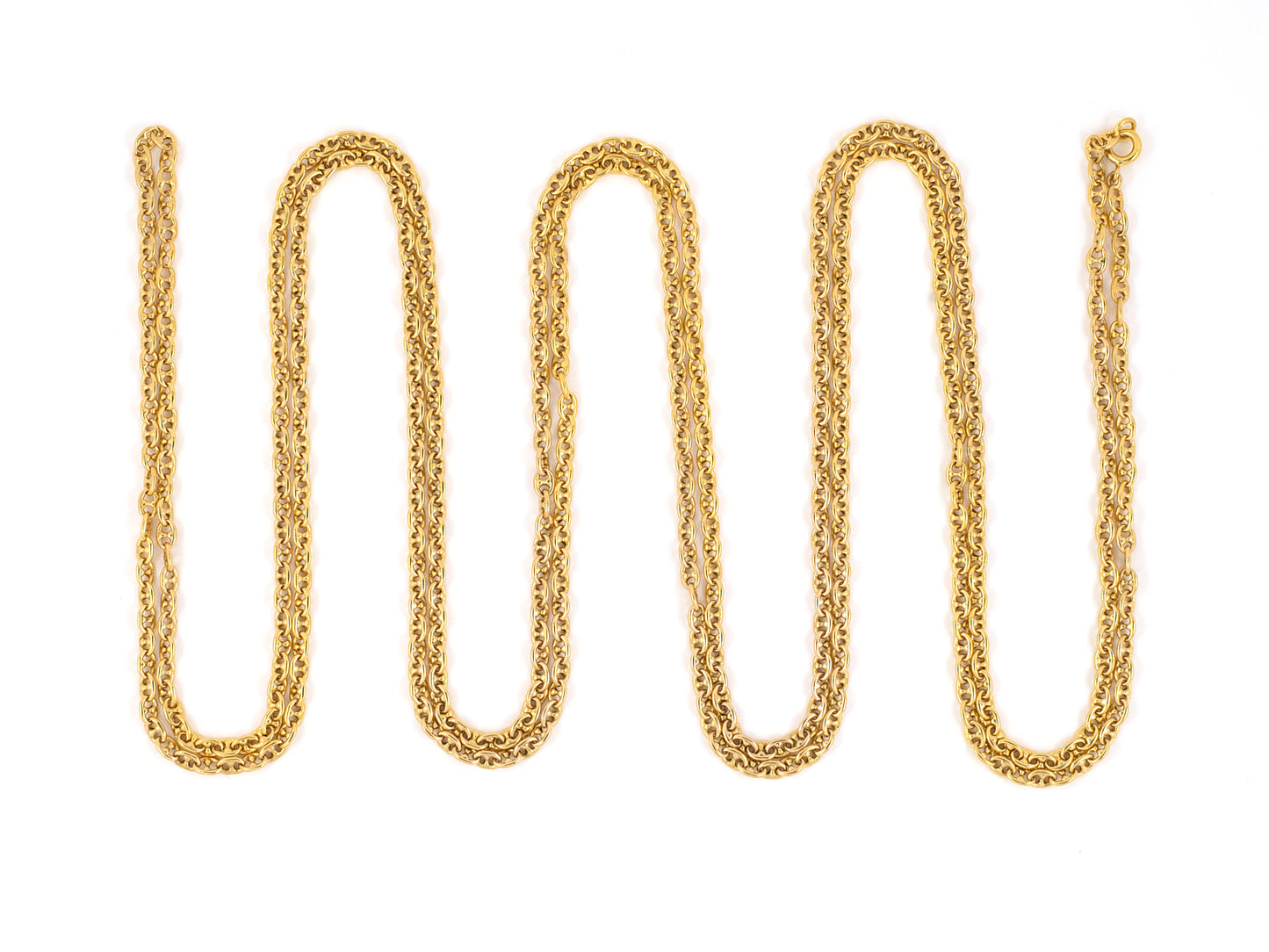 45418 - Gold Anchor Link Chain Necklace
