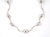 45421 - Manfredi Gold Hollow Ball Bubble Motif Necklace