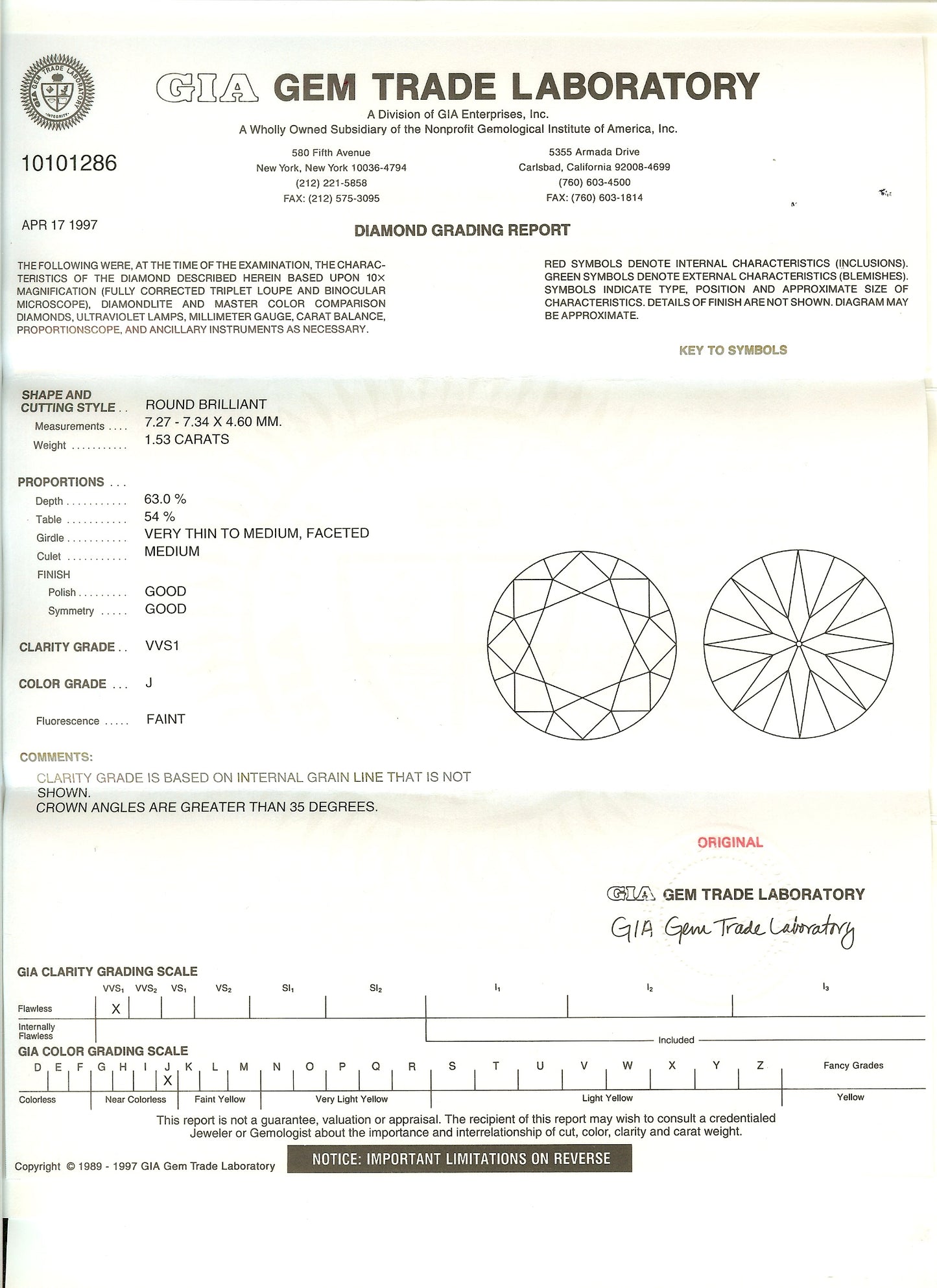 50212 - Platinum Gold GIA Diamond Stud Earrings