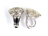 50527 - Platinum Diamond Filigree Basket Stud Earrings
