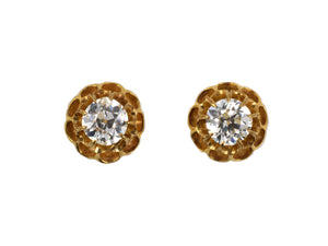 51917 - Gold Diamond Stud Earrings