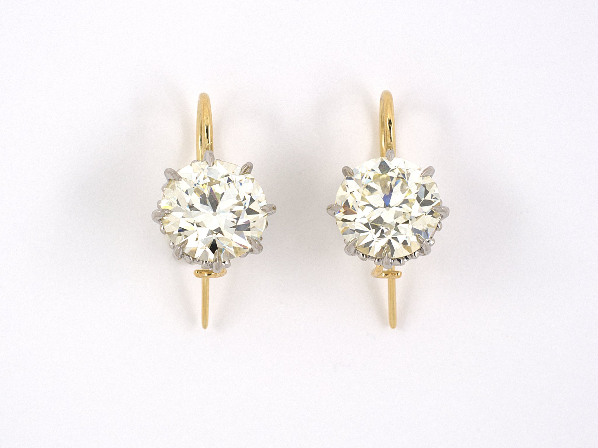 Tiffany Victoria® diamond vine earrings in platinum, small. | Tiffany & Co.