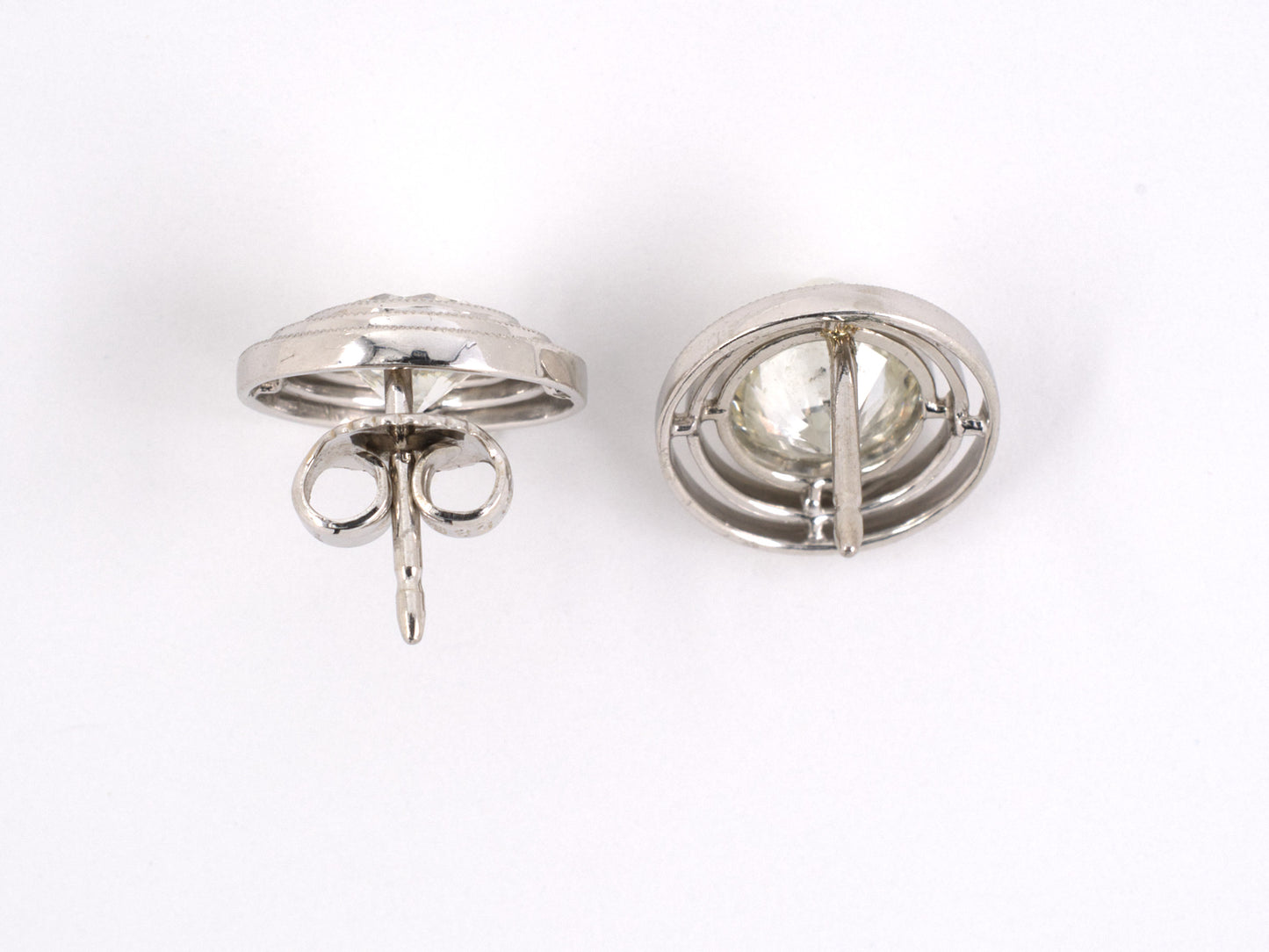 52555 - Platinum GIA Diamond Stud Earrings
