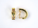 52593 - SOLD - Chalson Gold Garnet Citrine Peridot Tourmaline Tanzanite Amethyst Rainbow Hoop Earrings