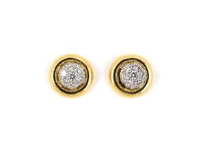 53084 - Tiffany Platinum Diamond Ball Stud Earrings