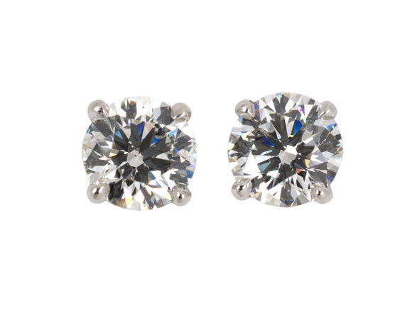 53132 - Platinum GIA Diamond Stud Earrings