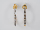 53147 - Gold Diamond Hoop Earrings