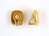 53194 - Circa 1980 Tiffany Gold Cushion Earrings